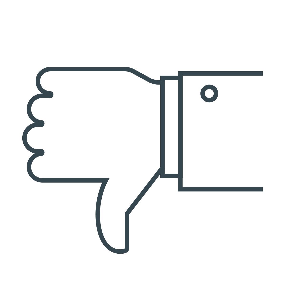 thumb down icon