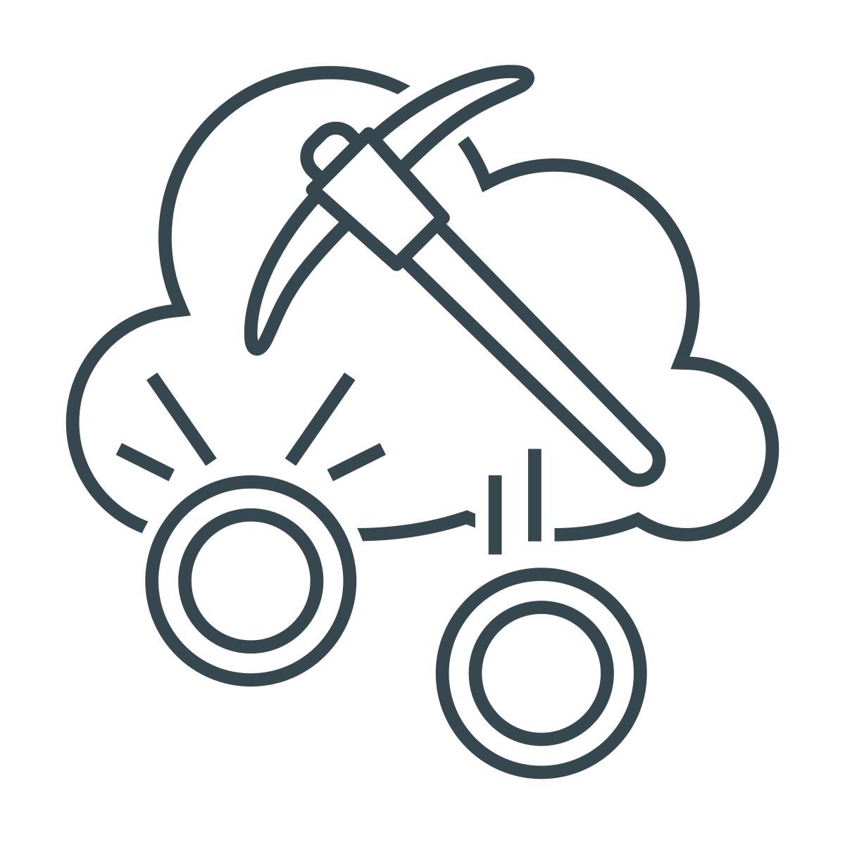 bitcoin mining icon