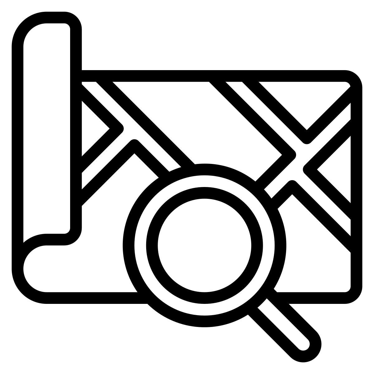 Emplacement de recherche icon