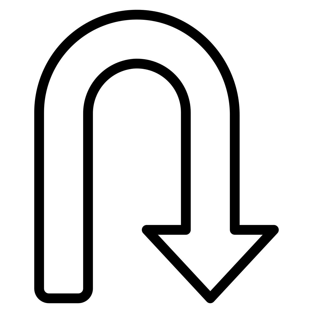 u turn icon
