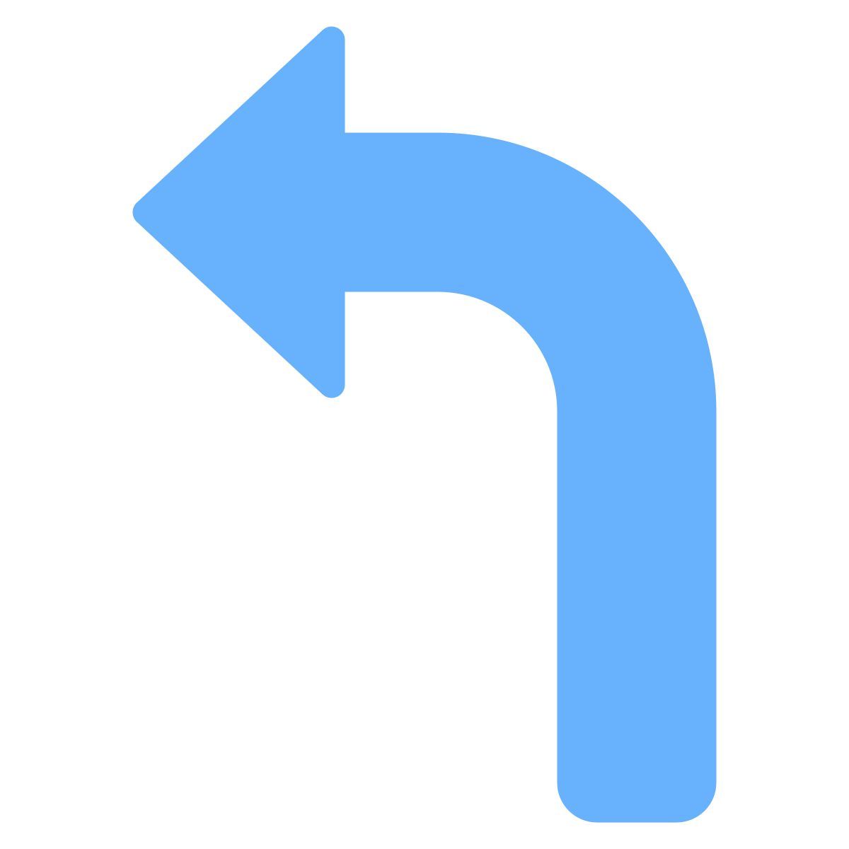 turn left icon