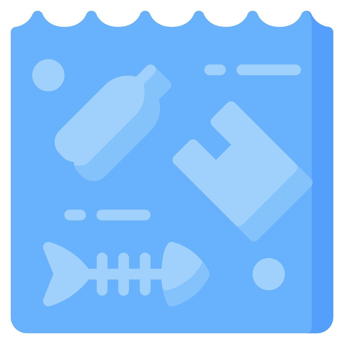 contaminación del agua icon