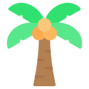 external coconut-tree-beach-nawicon-flat-nawicon icon