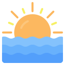 external sunset-beach-nawicon-flat-nawicon icon