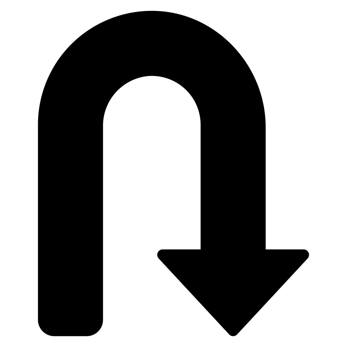 u turn icon