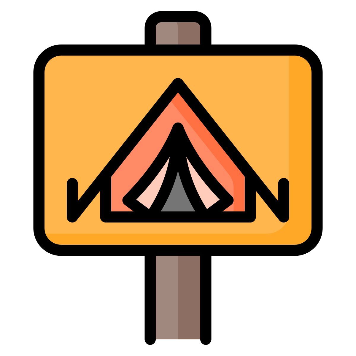 camping zone icon