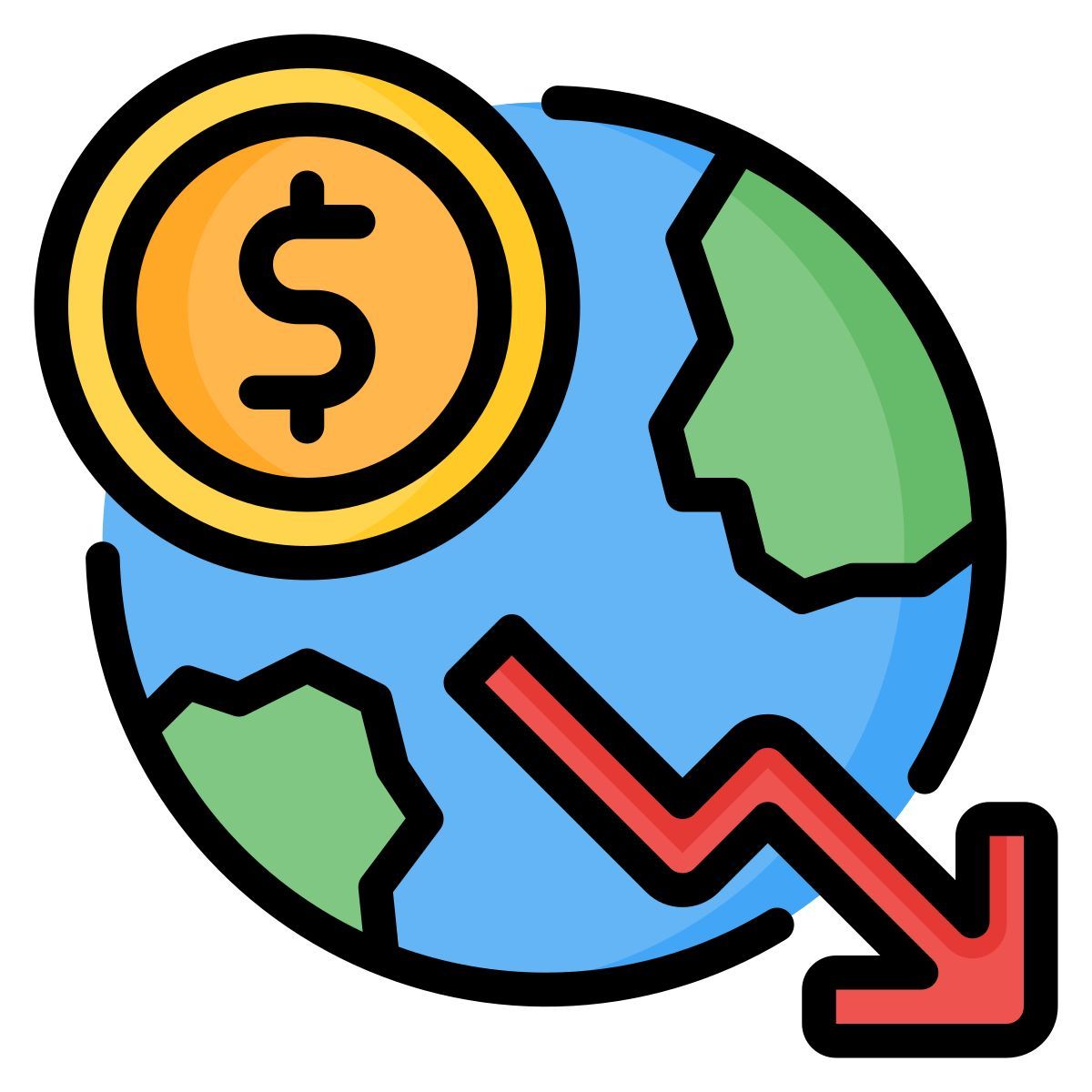 economic crisis icon