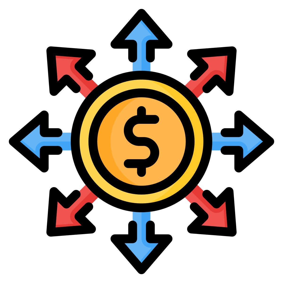 money direction icon