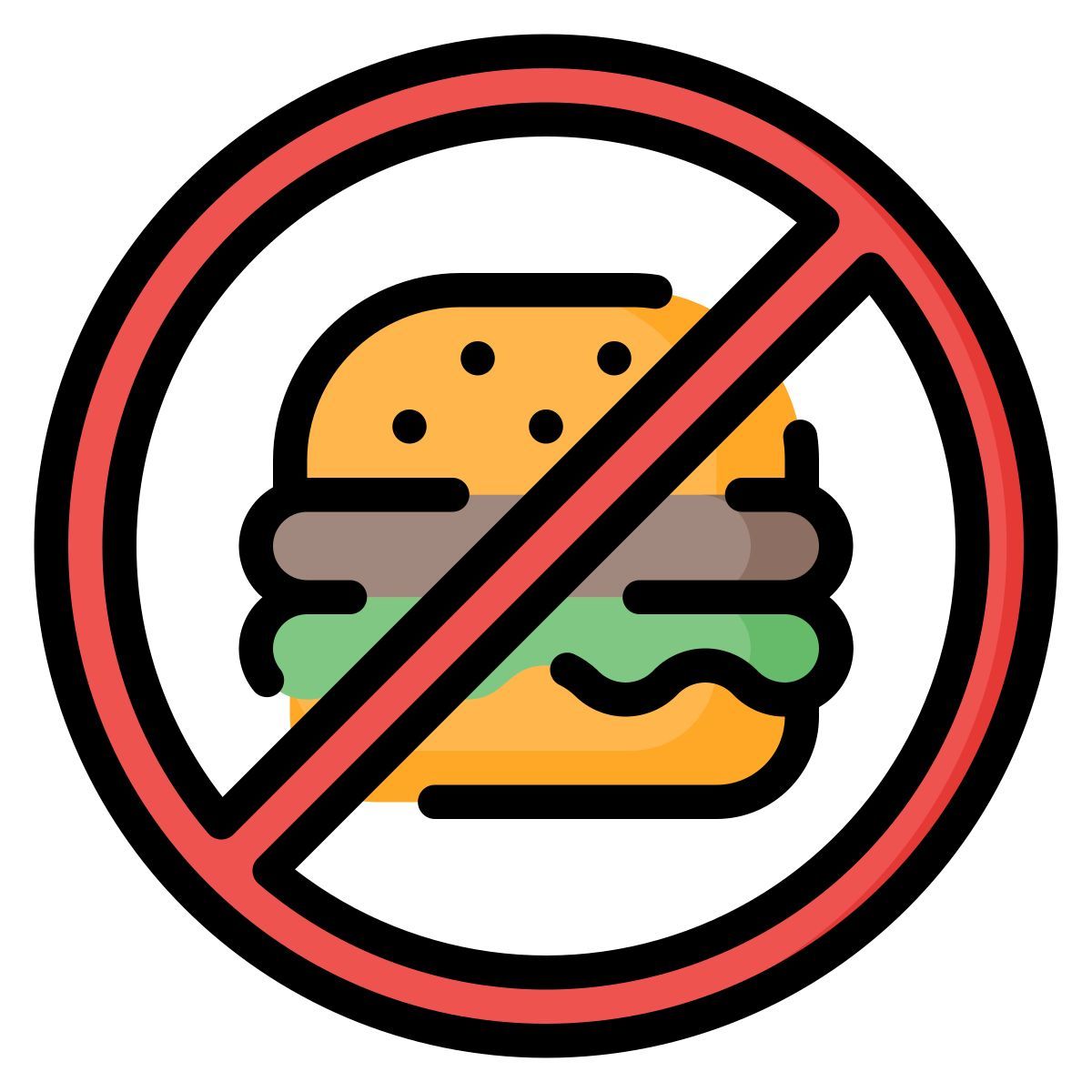 no fast food icon