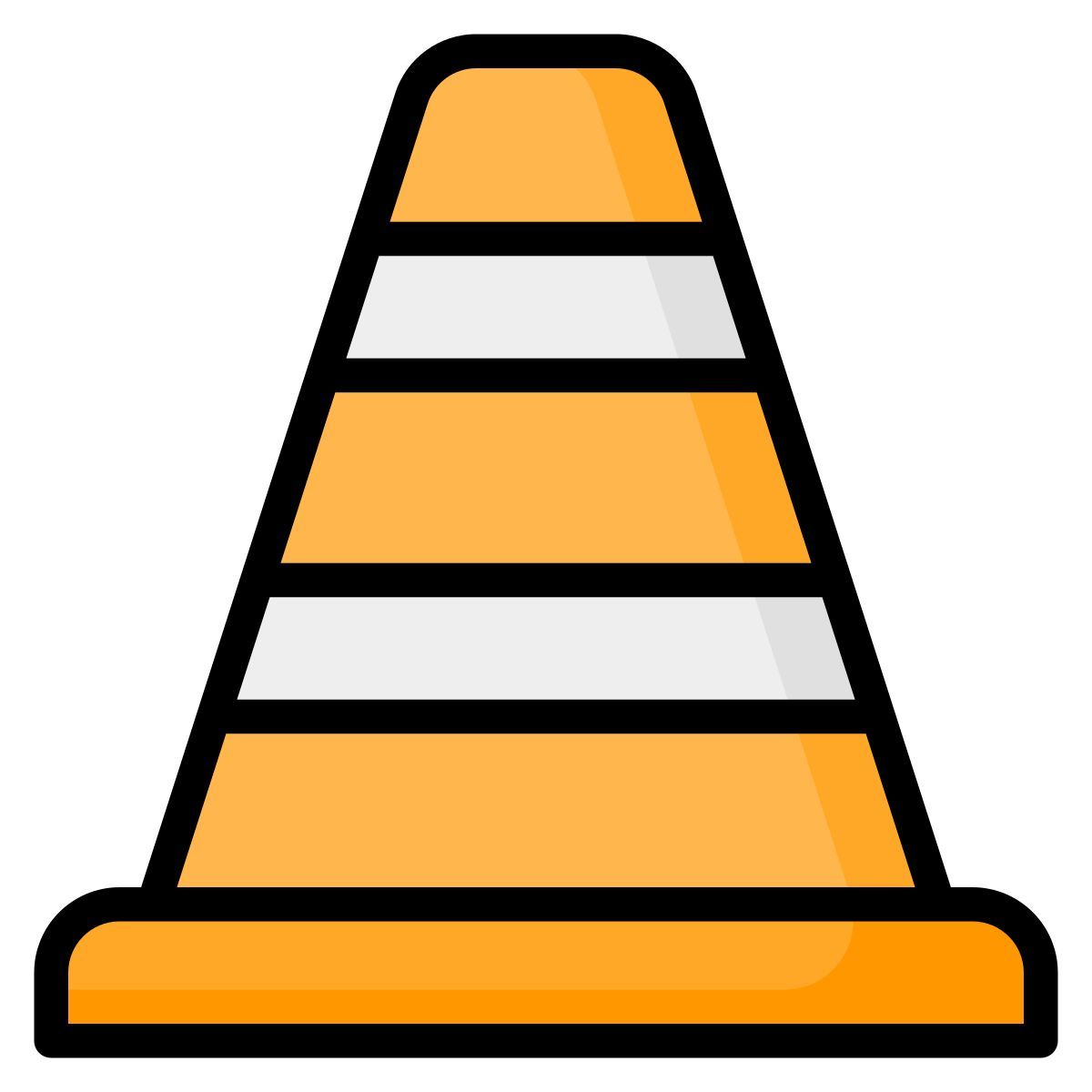 cono de tráfico icon