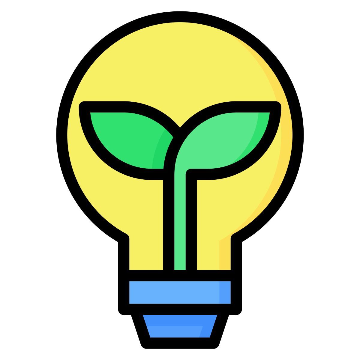 bombilla ecológica icon