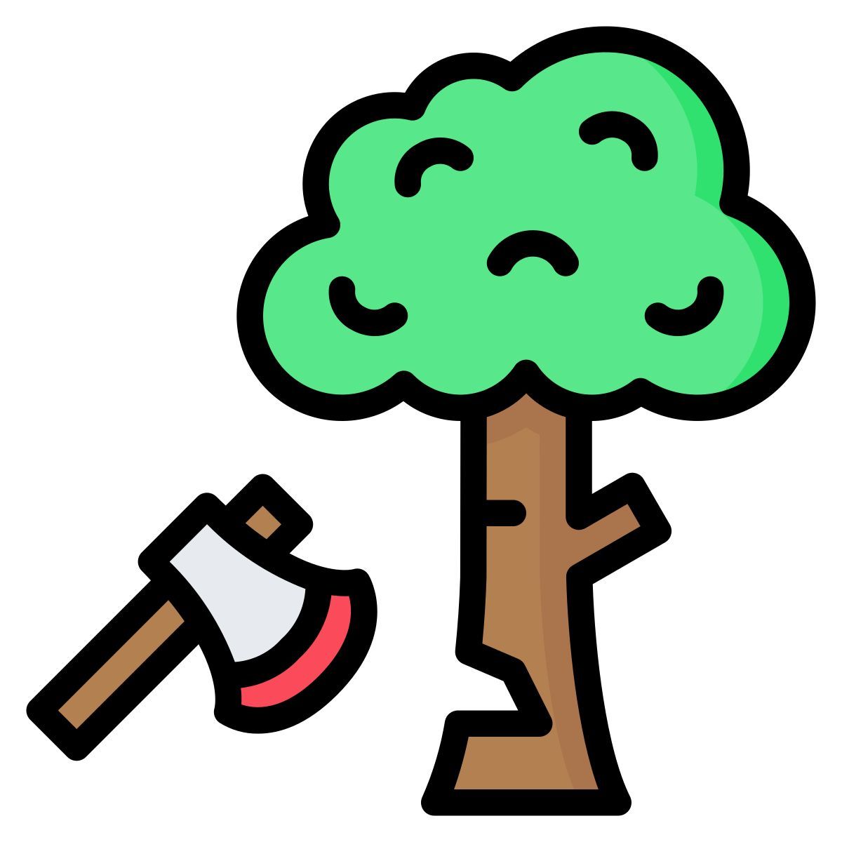 deforestation icon
