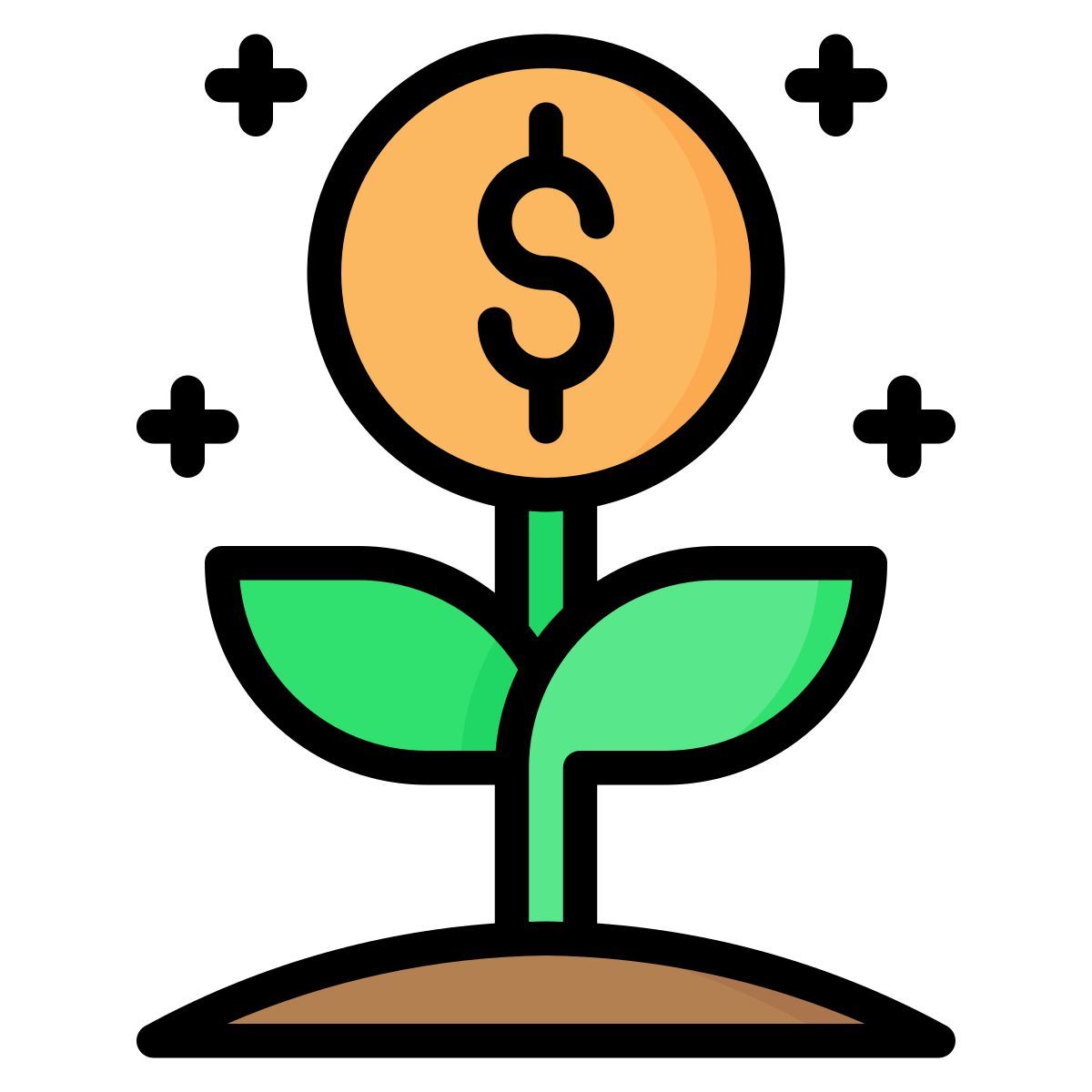financial growth icon