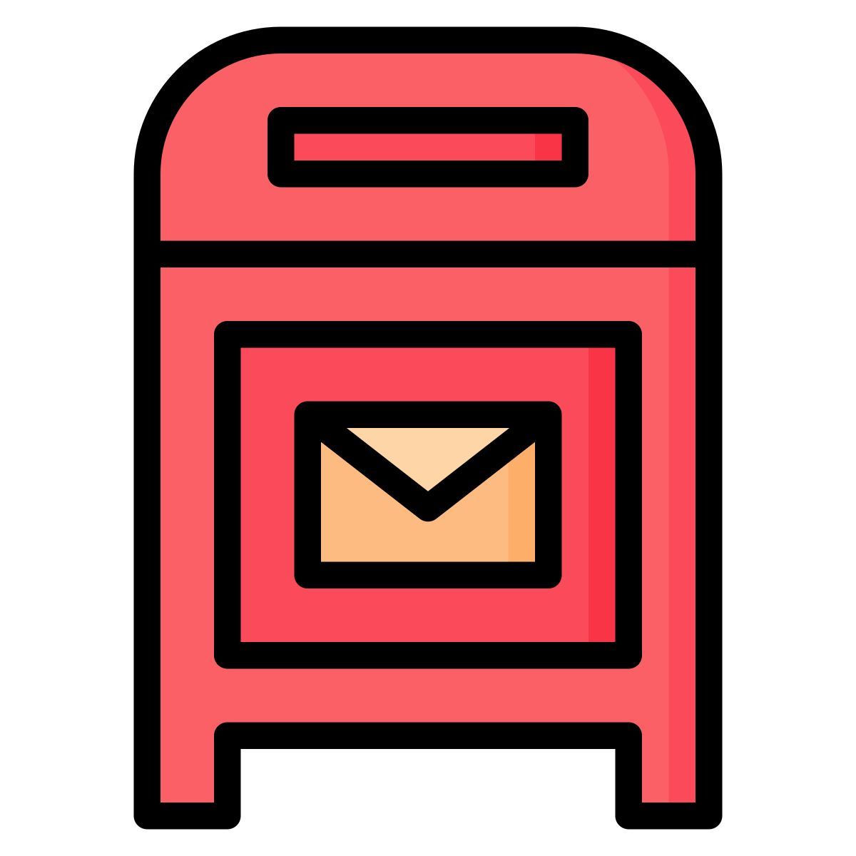 封闭式信箱国旗降 icon