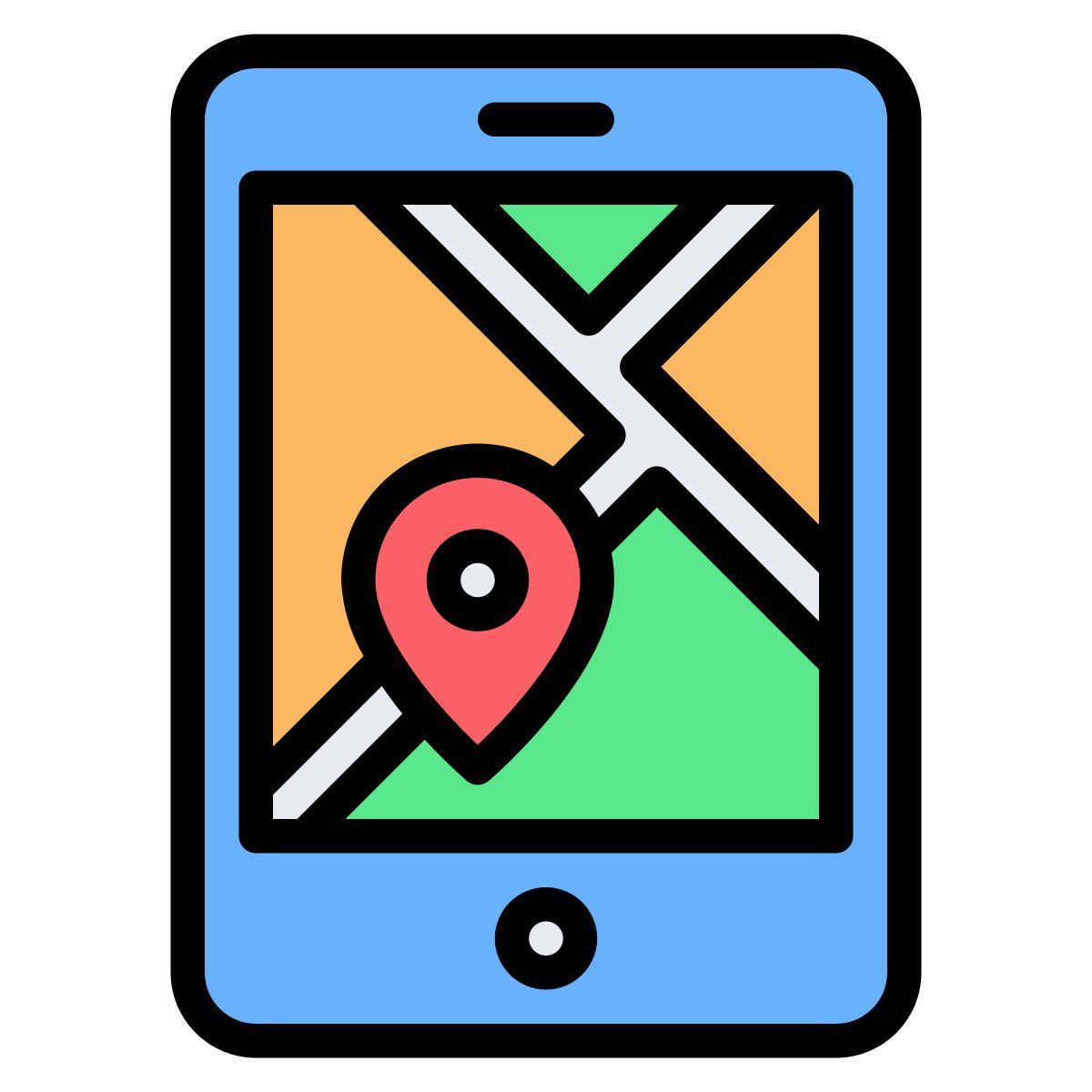 모바일 지도 icon