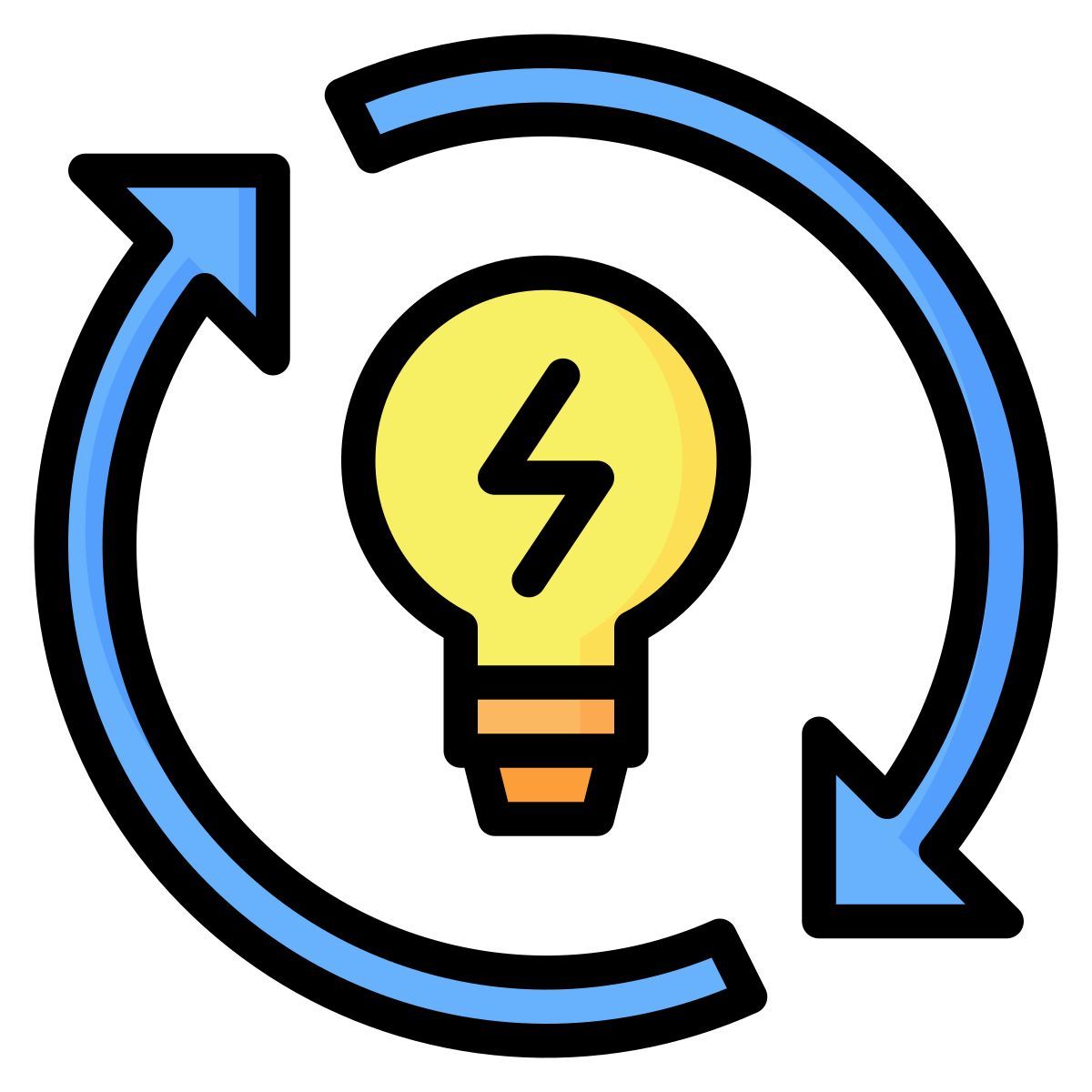 sinal triangular de eletricidade icon