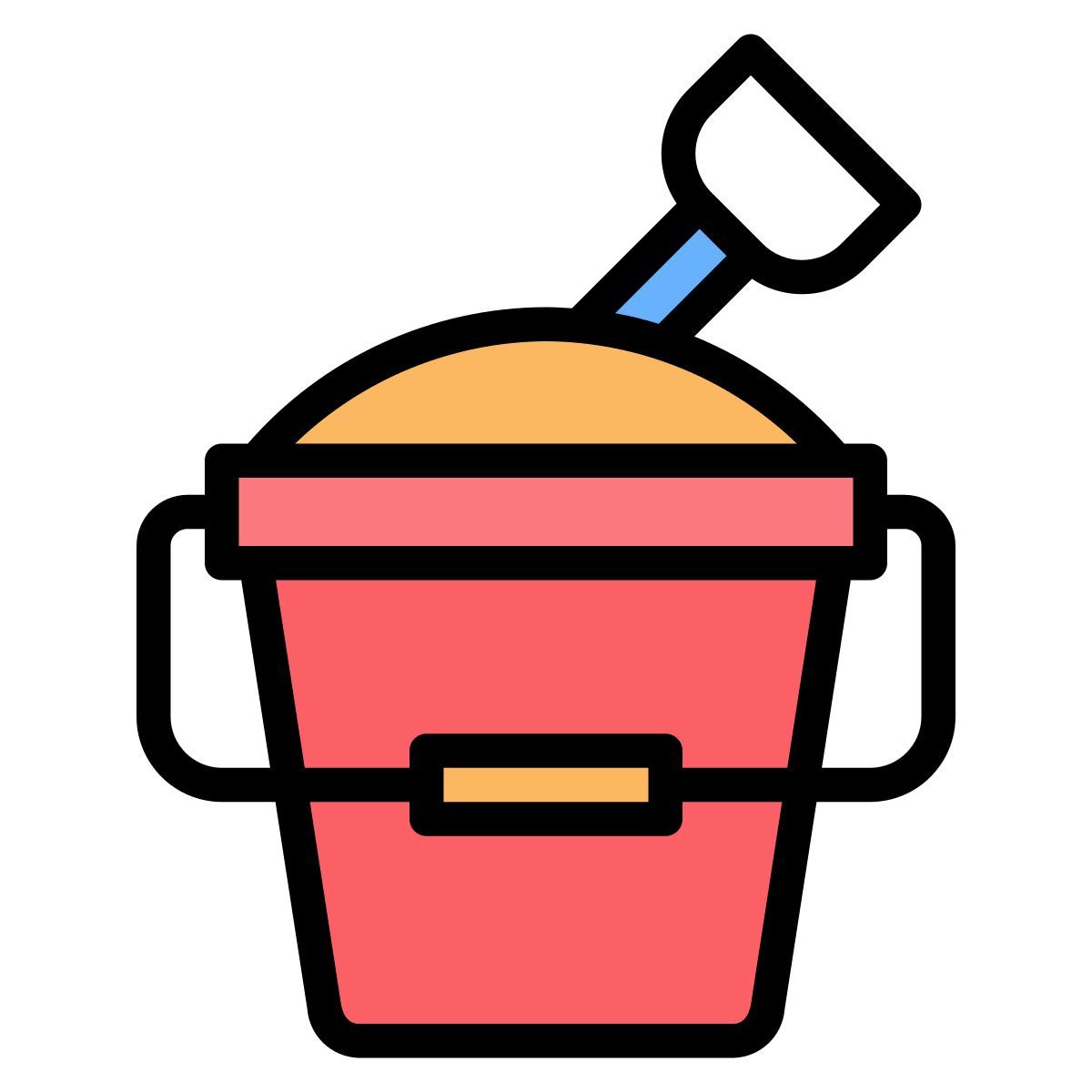 sand bucket icon