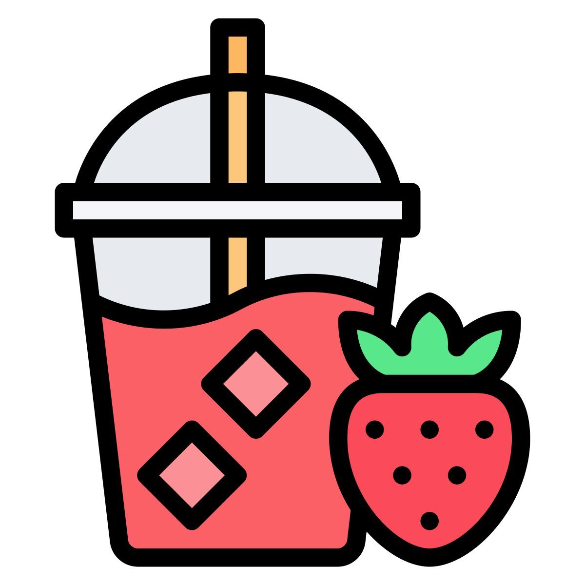 strawberry juice icon
