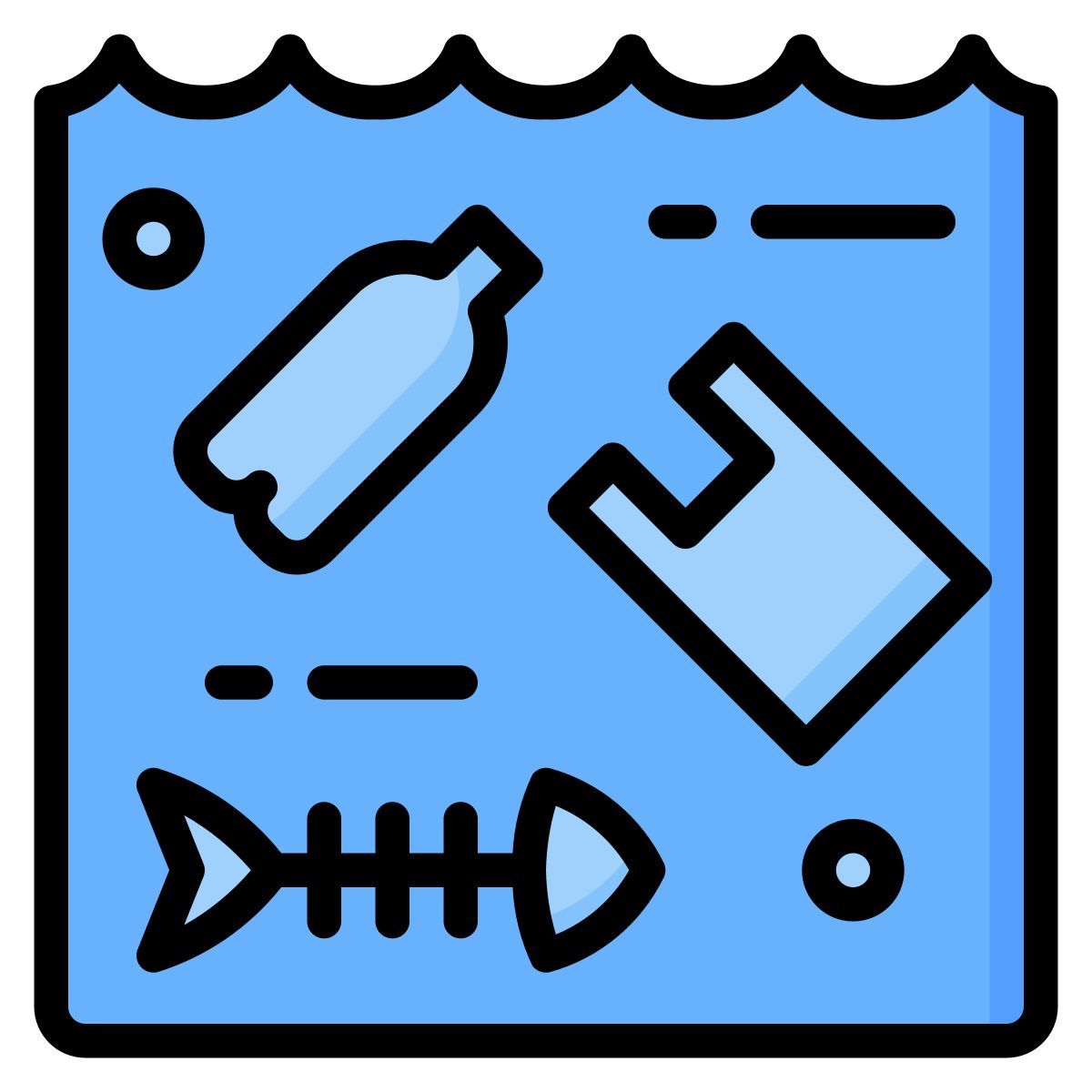 poluição da água icon