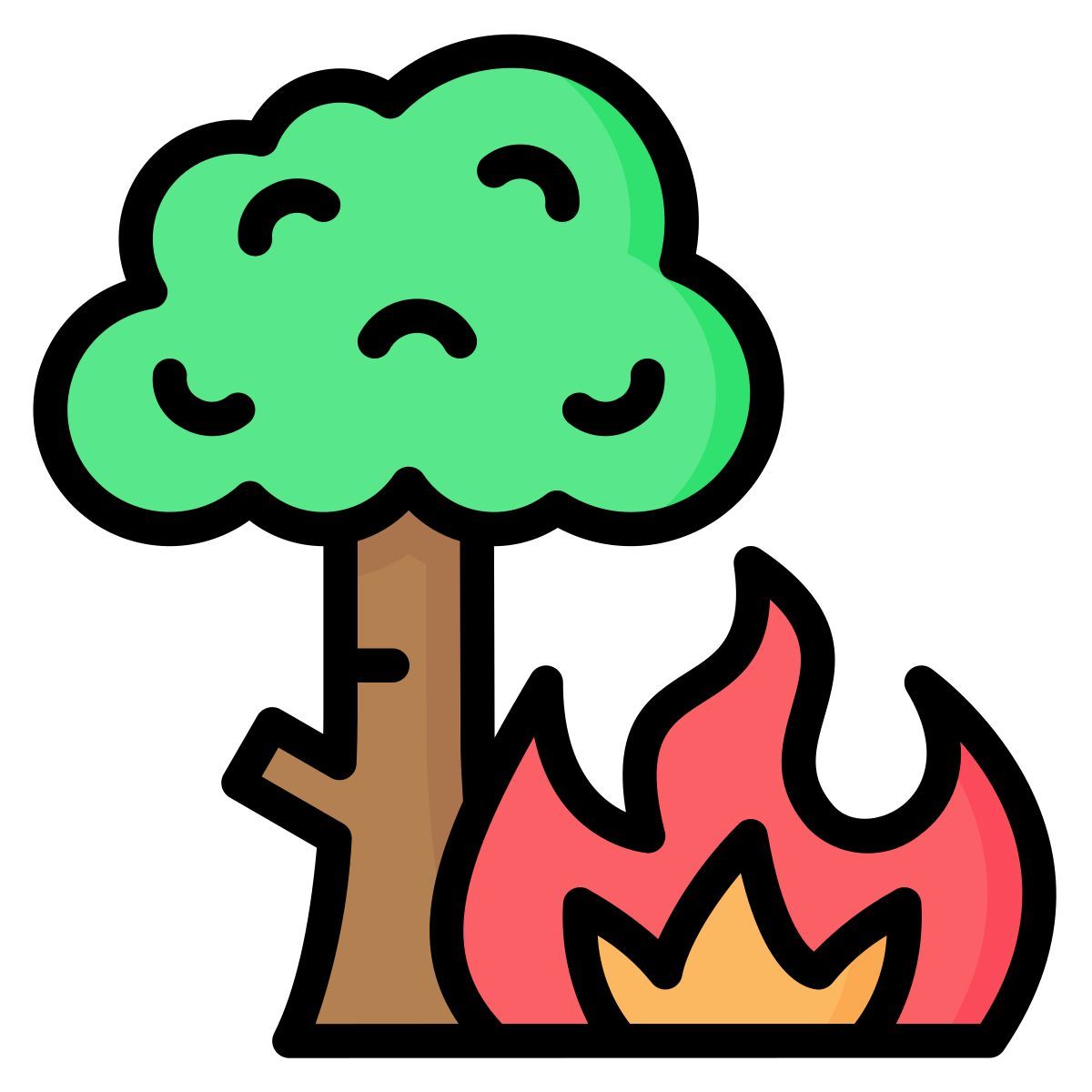 incêndio florestal icon