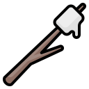 external Marshmallow-camping-nawicon-outline-color-nawicon icon