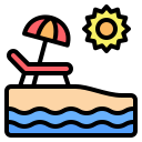 external beach-summer-nawicon-outline-color-nawicon icon