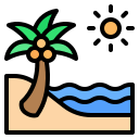 external beach-travel-nawicon-outline-color-nawicon icon