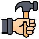 external hammer-labour-day-nawicon-outline-color-nawicon icon