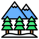 external mountain-winter-nawicon-outline-color-nawicon icon
