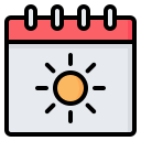 external summer-calendar-and-date-nawicon-outline-color-nawicon icon