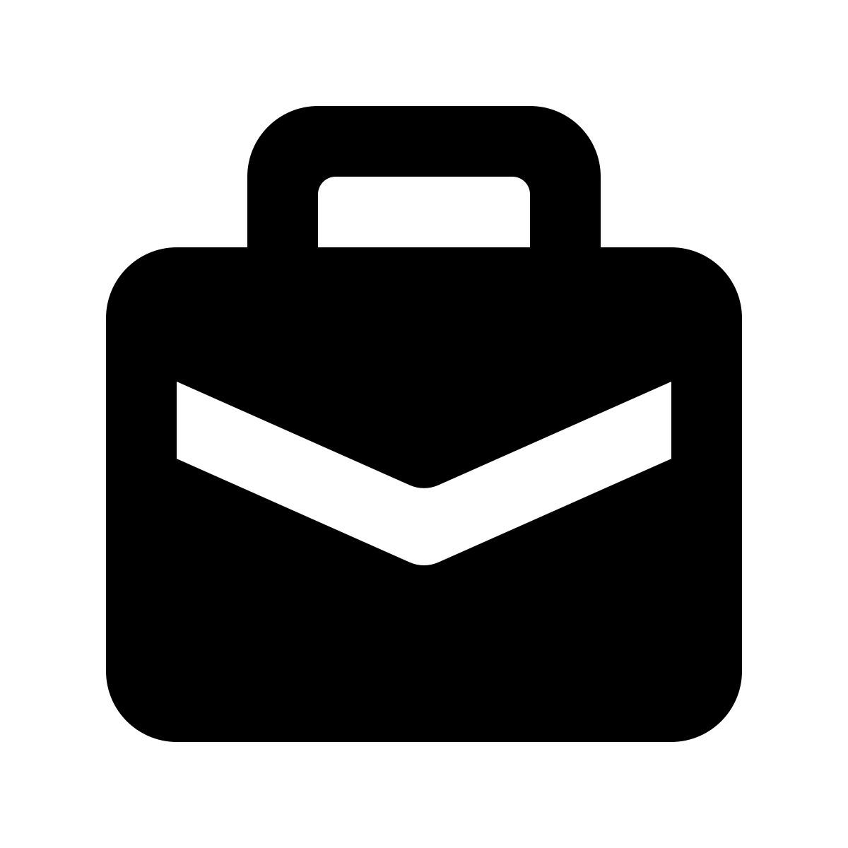 vista frontale di borsa icon