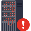 external danger-server-rack-new-flat-dmitry-mirolyubov icon