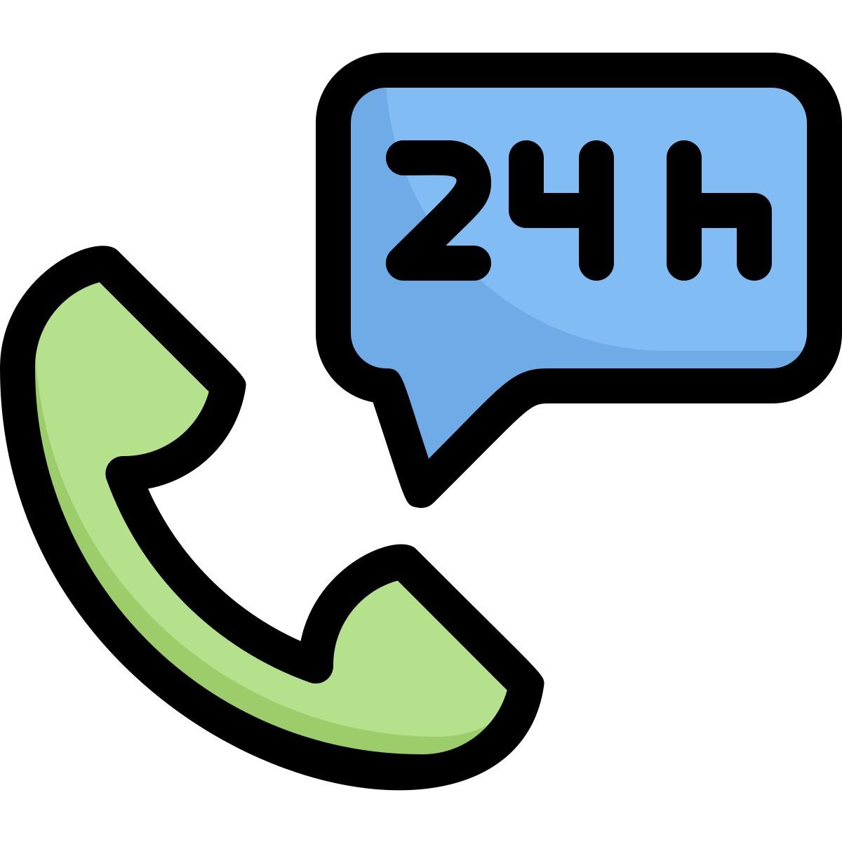24 hour customer service icon