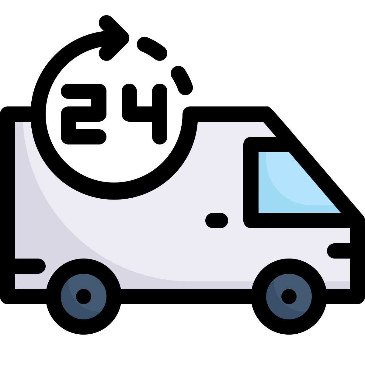 24 hour delivery icon