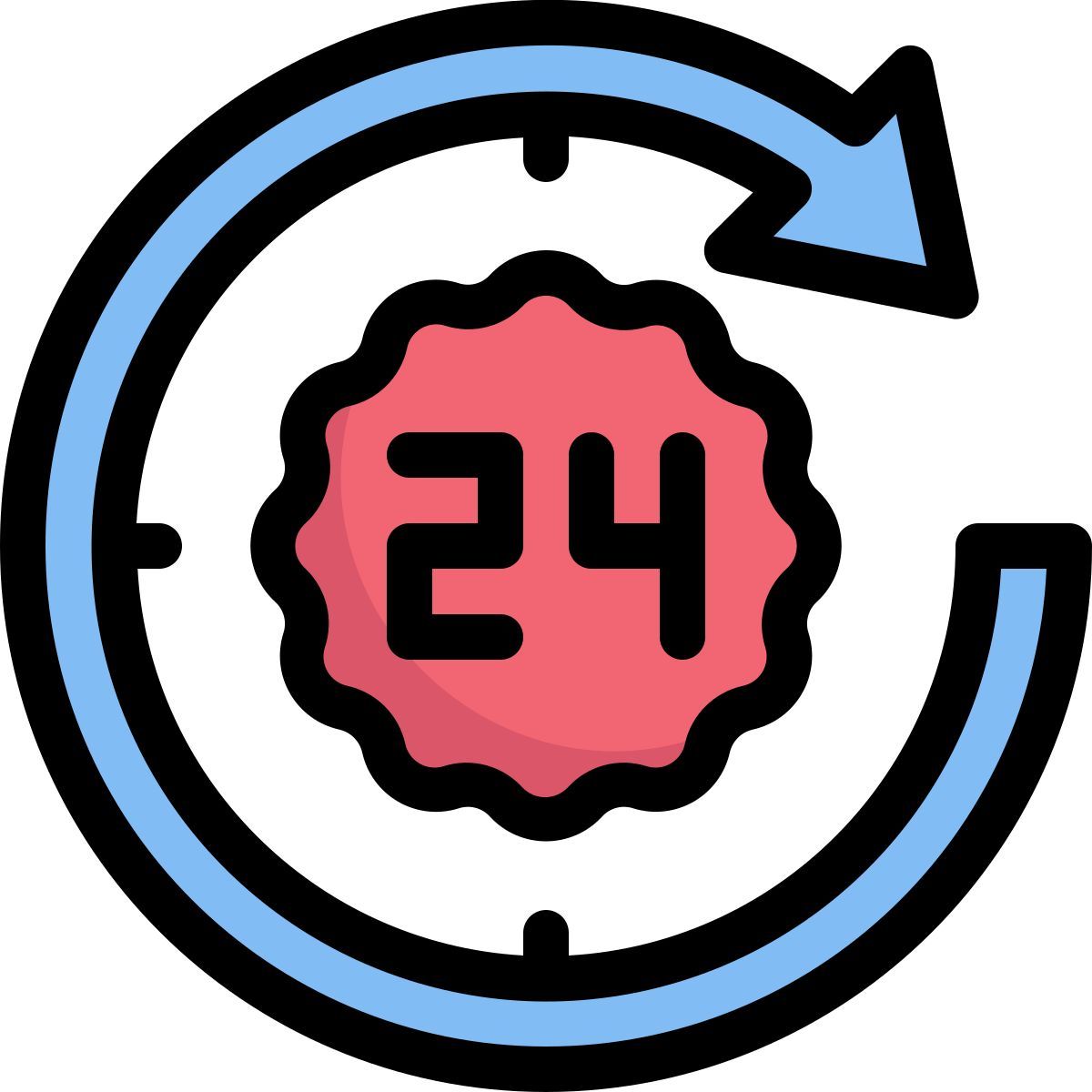 24 hours icon