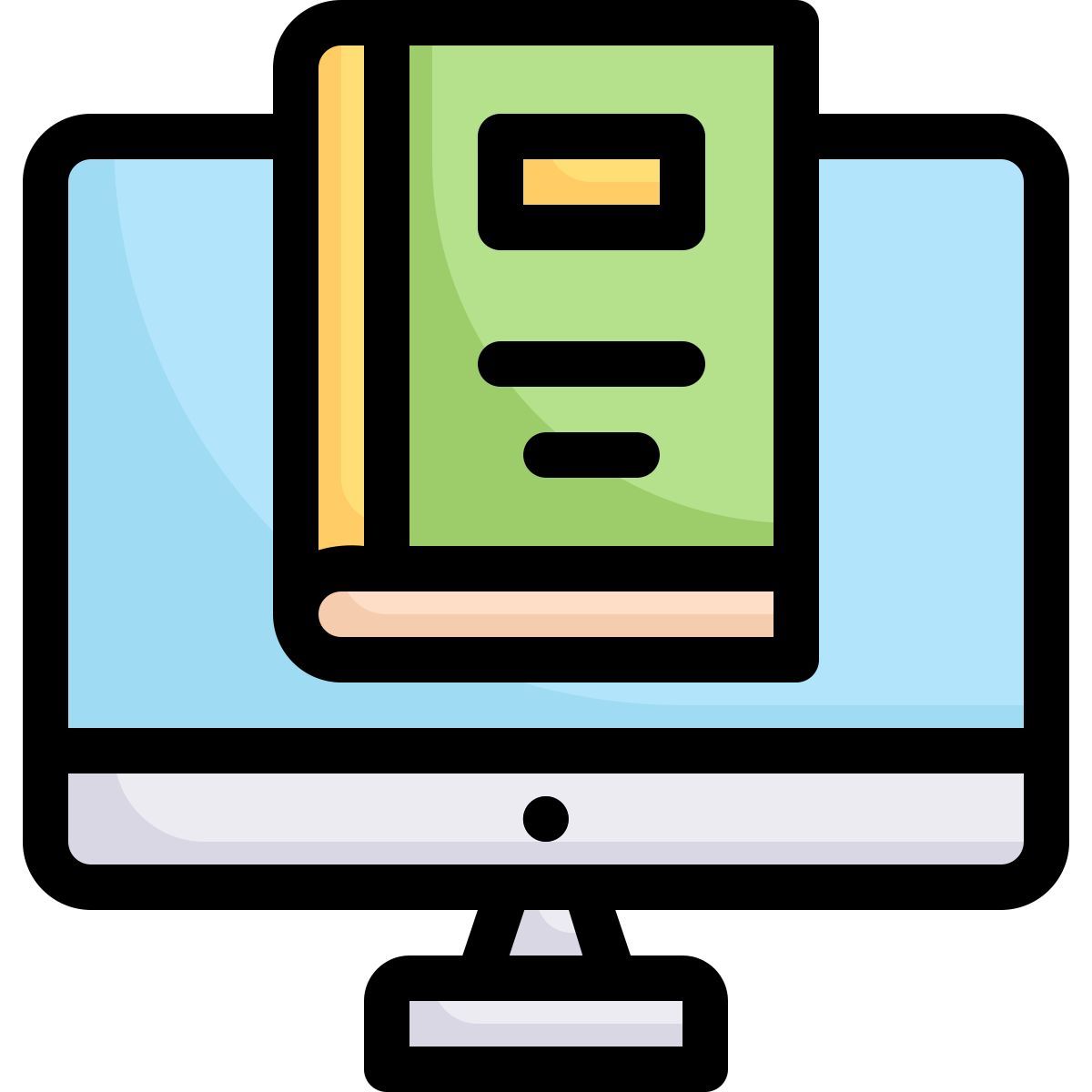 book on monitor icon