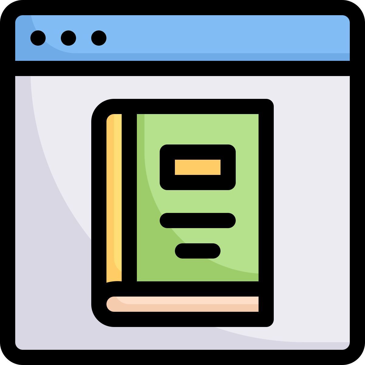 book on the website icon