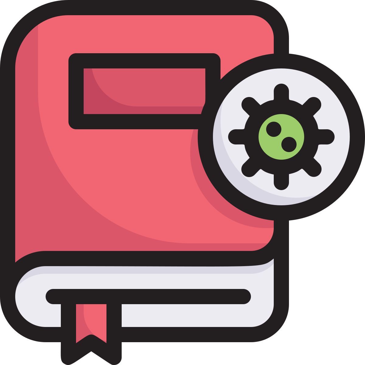book virus icon