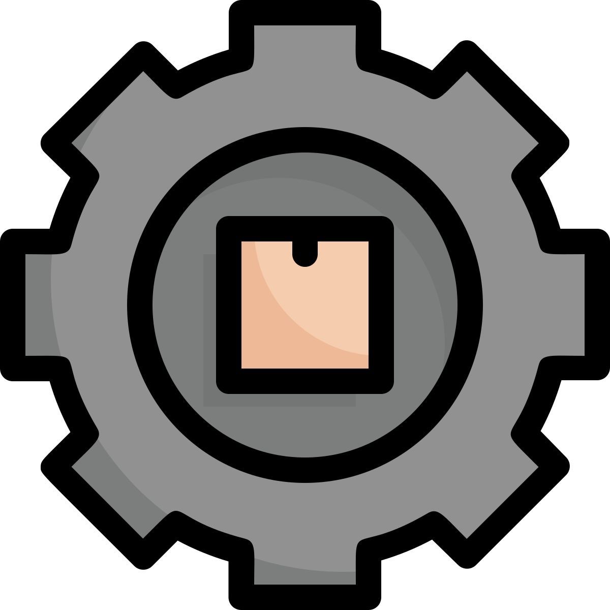 box in the gear icon
