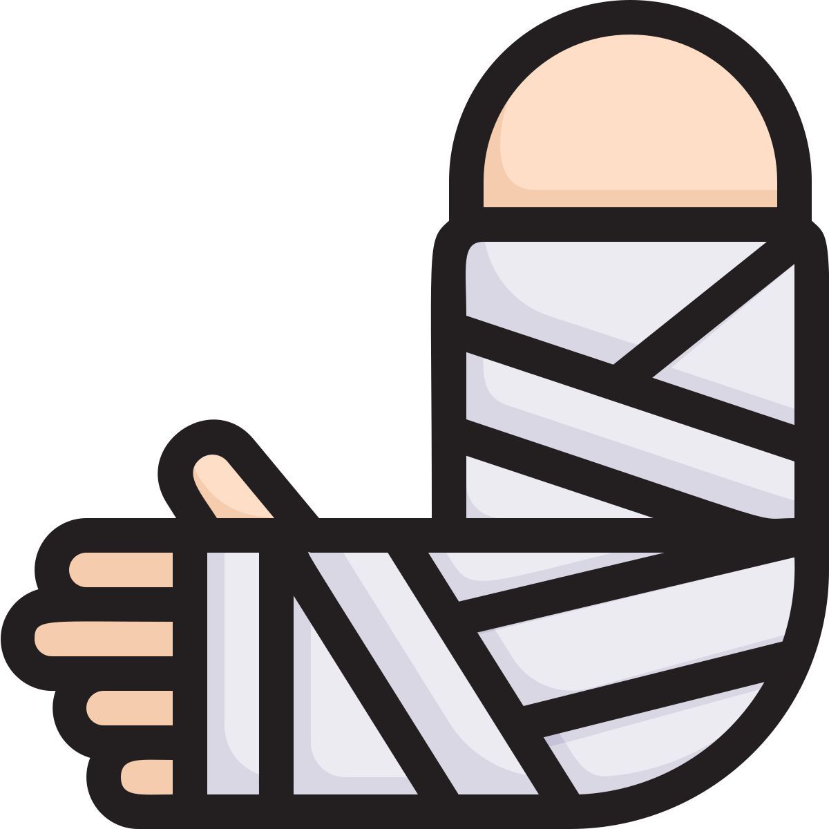 broken arm icon