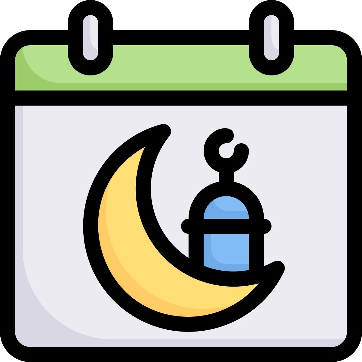 calendar ramadan icon