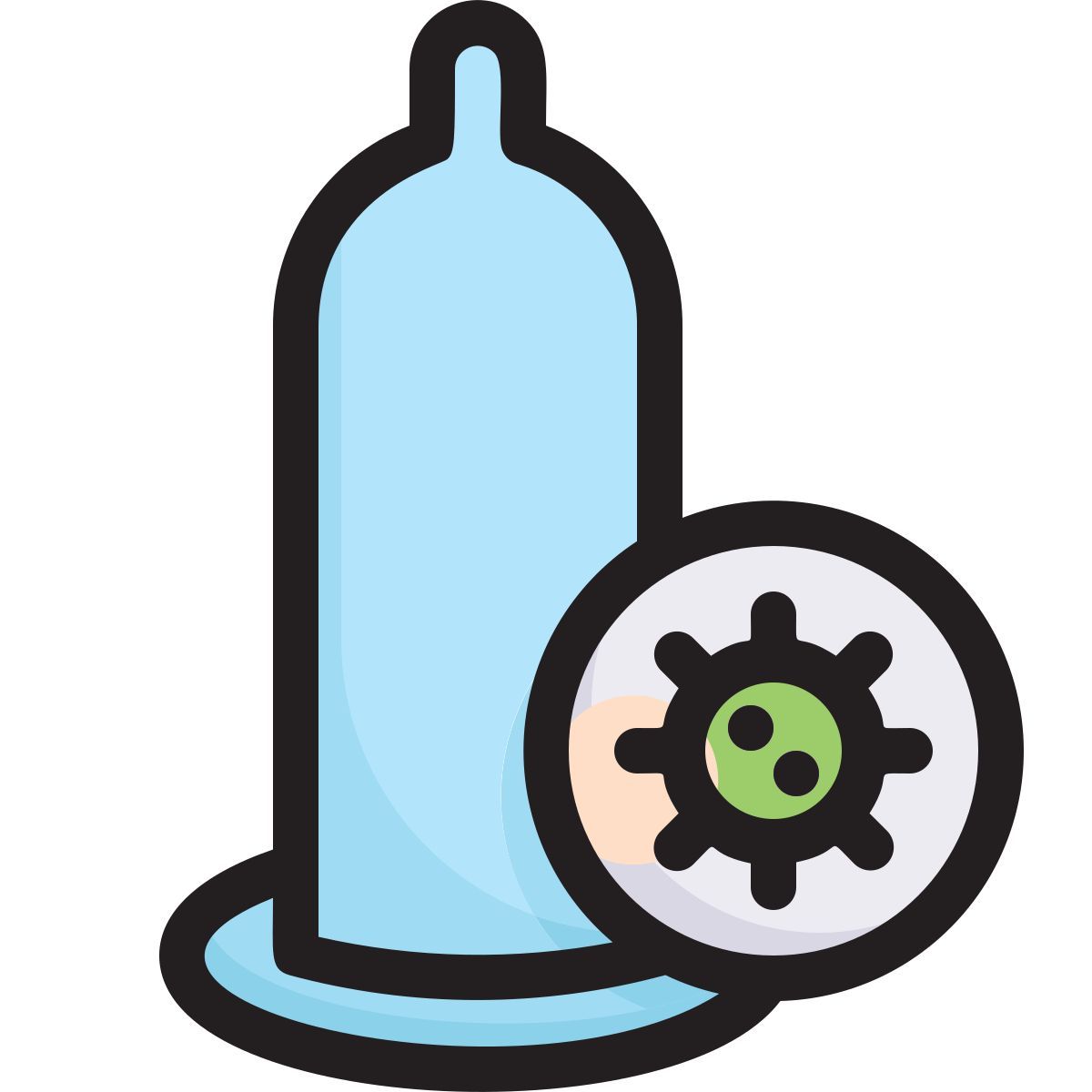 condom virus icon