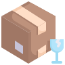 external box-with-fragile-logistics-and-delivery-flat-obvious-flat-kerismaker icon