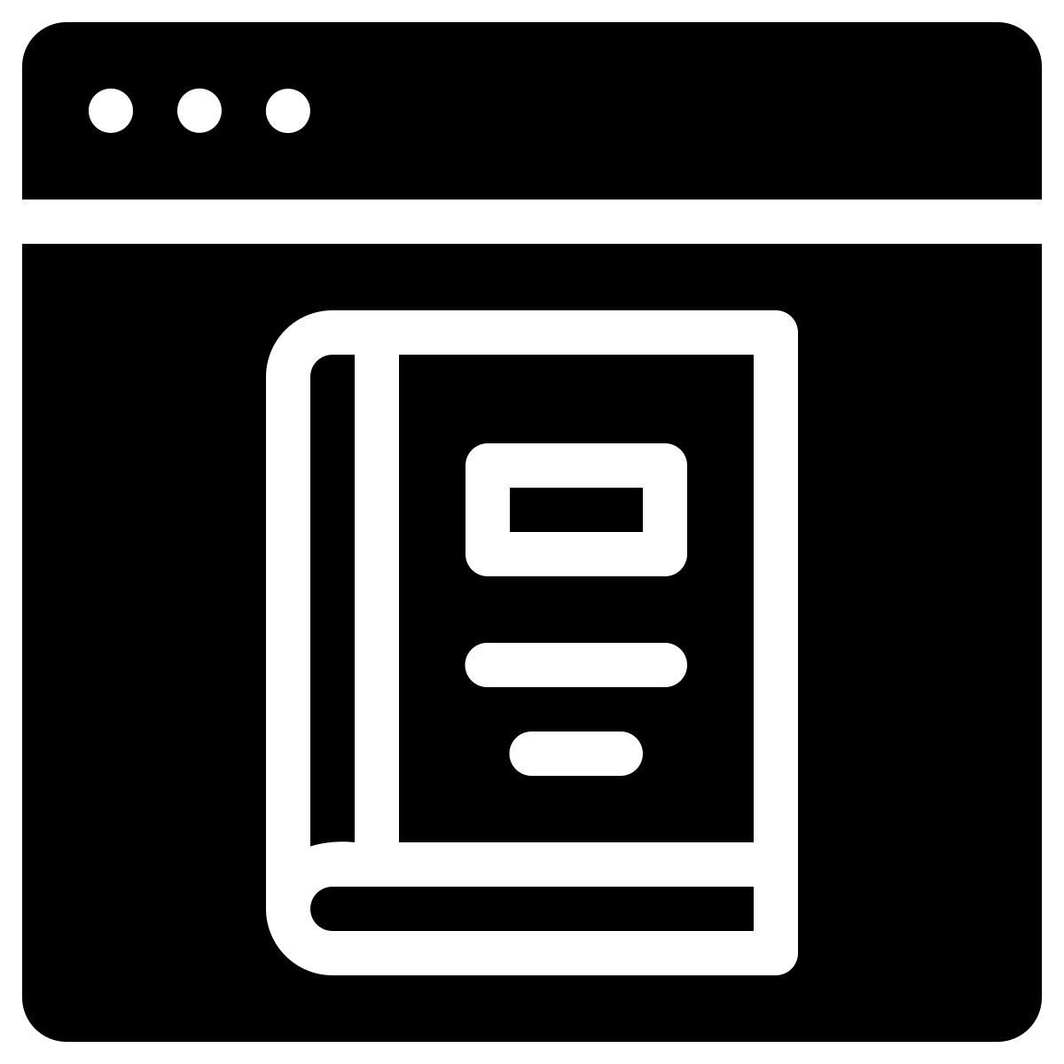 book on the website icon