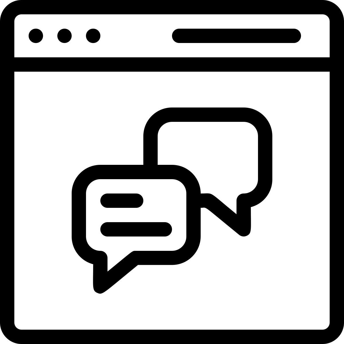 bubble chat icon