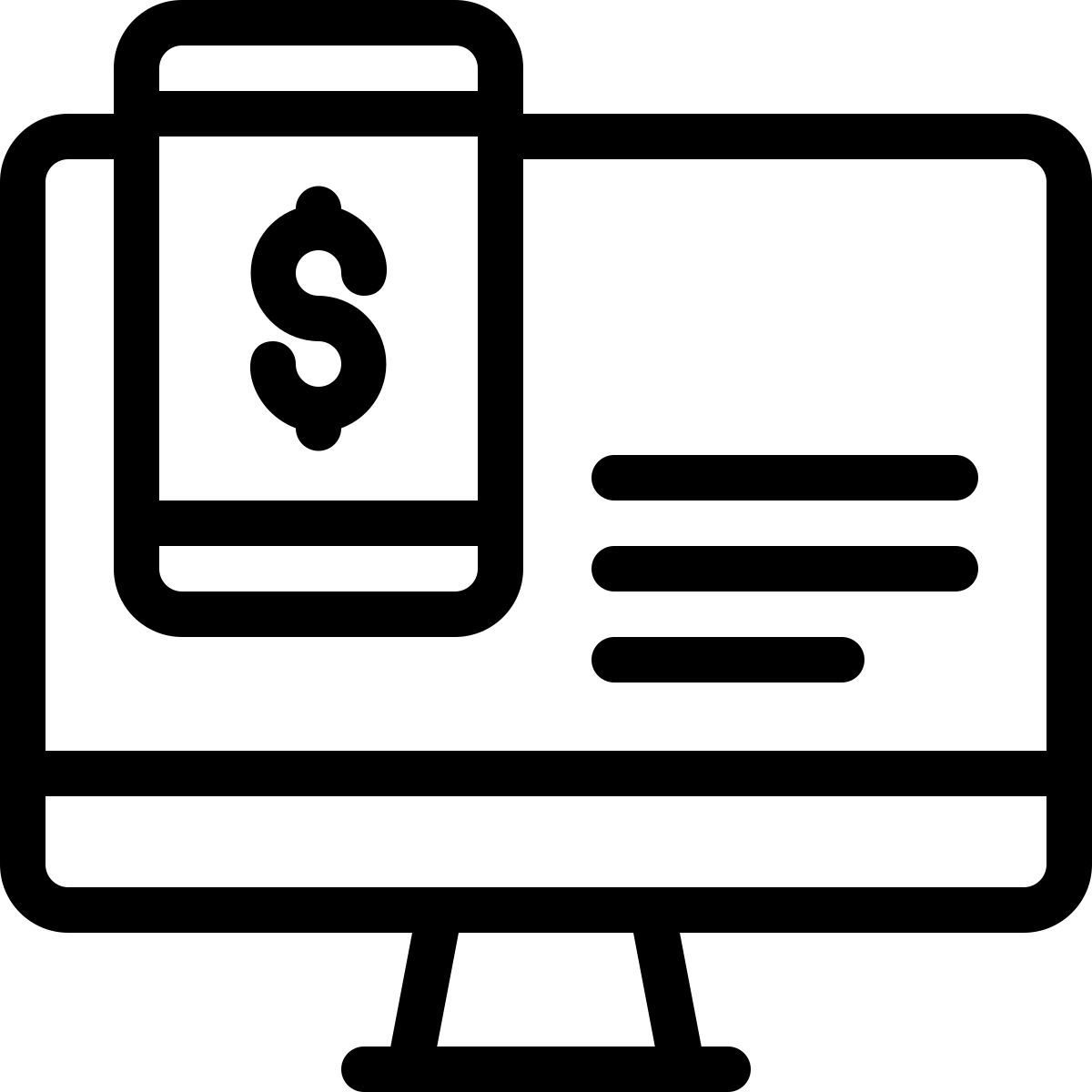 computer and smartphone icon