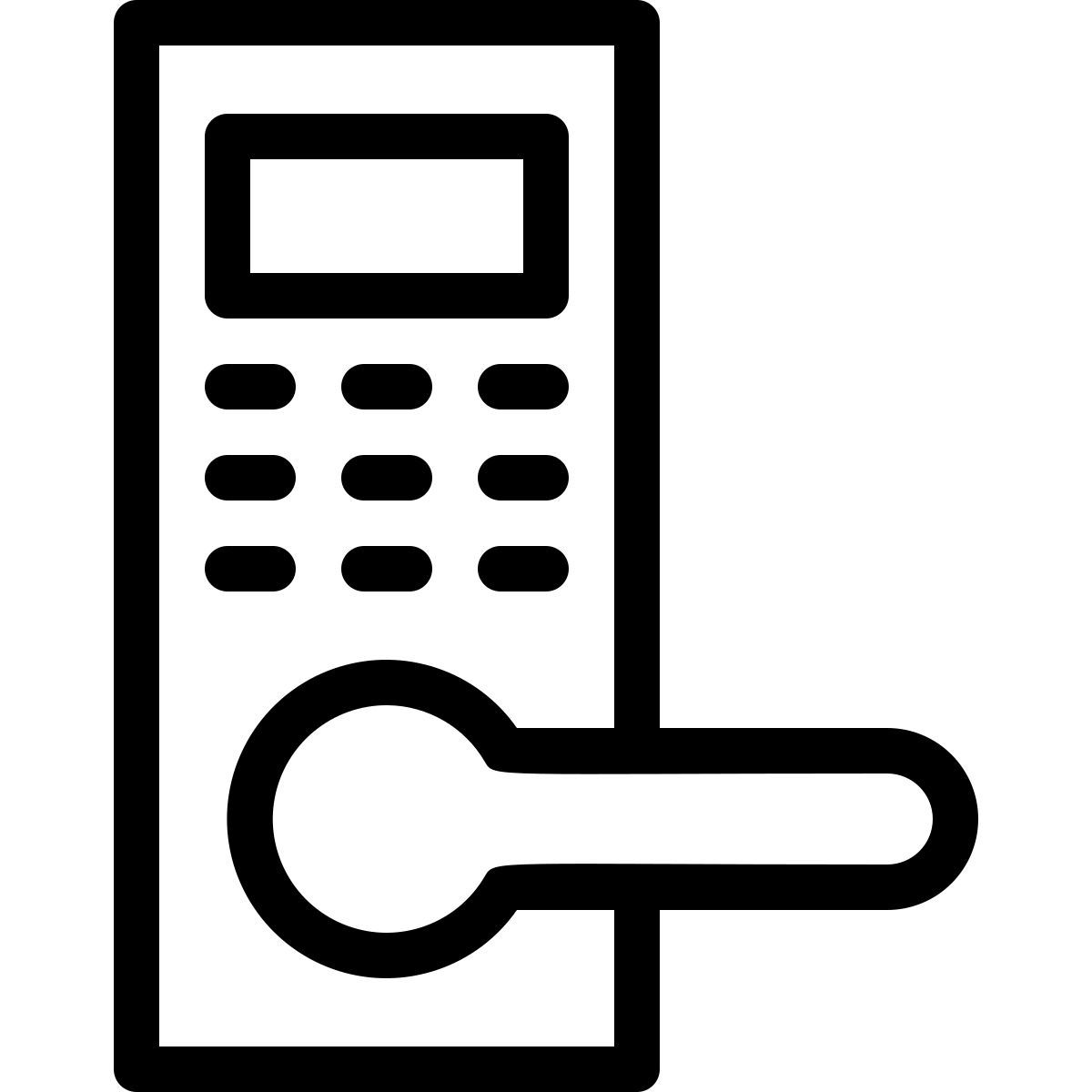 smart handle door icon