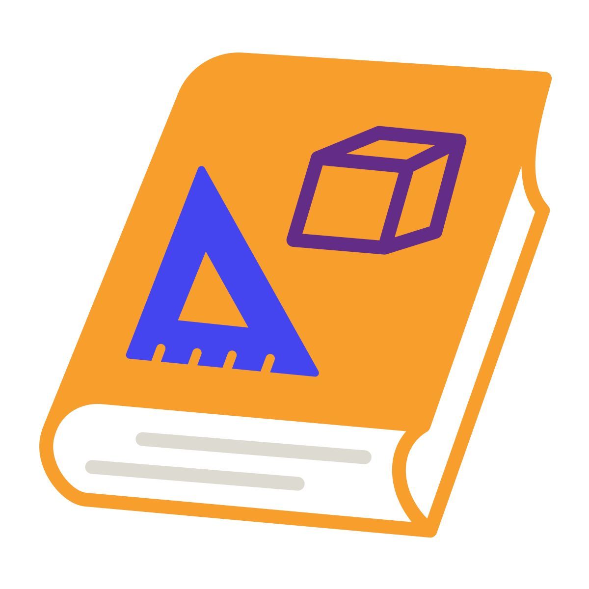 icône math book
