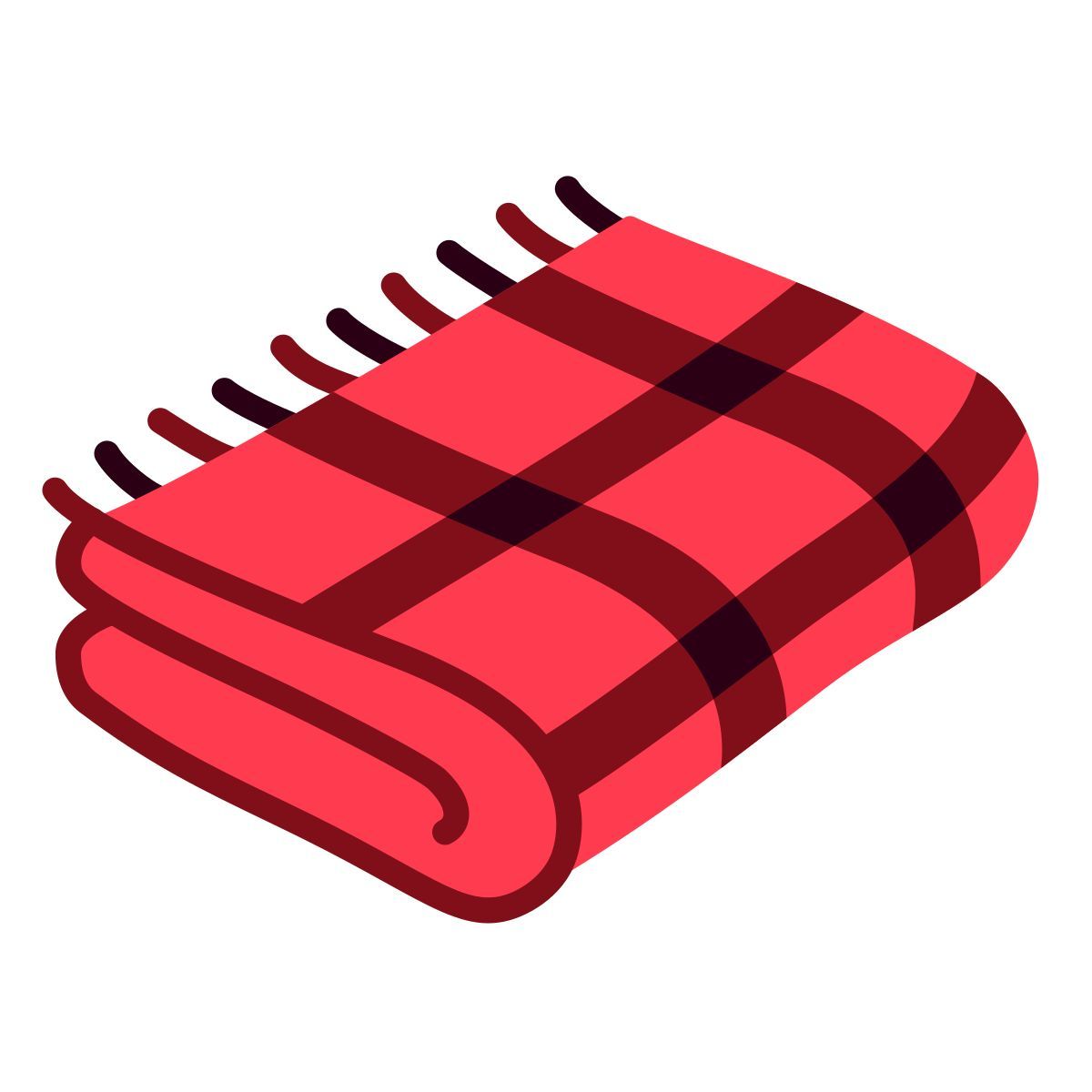 plaid blanket 图标