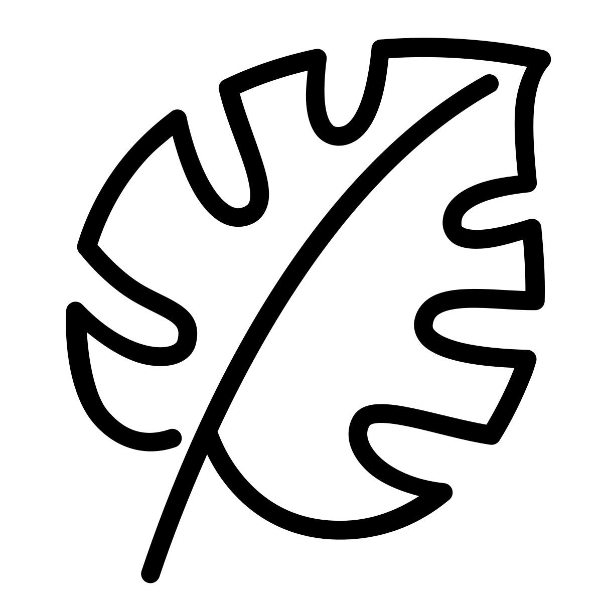 monstera leaf 图标